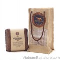 Heritage Coffee Bean BamBoo Box With Burlap Bag -125g